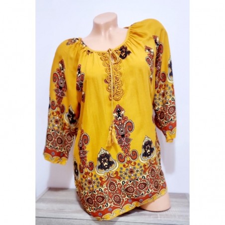 Bluza tip ie cu imprimeu antic