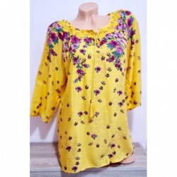 Bluza tip ie cu imprimeu floral mic