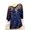 Bluza tip ie cu imprimeu floral mic