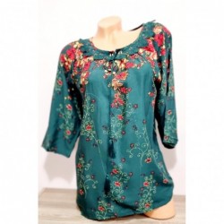 Bluza tip ie cu imprimeu floral mic