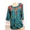 Bluza tip ie cu imprimeu floral mic