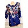 Bluza tip ie cu imprimeu floral maci